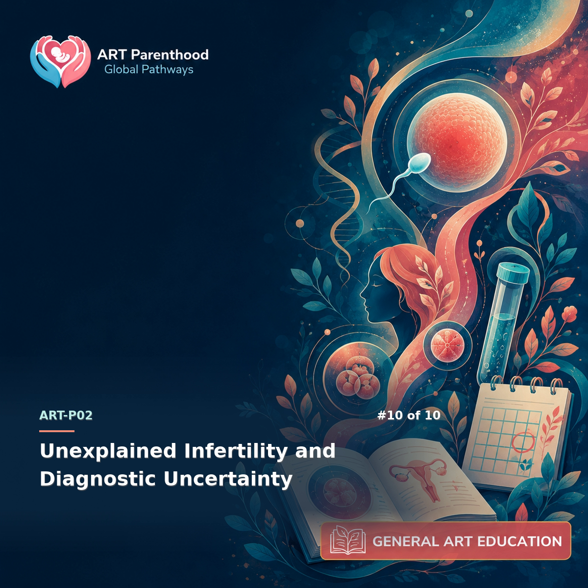 General ART Education education card for ART-LP02-10: Unexplained Infertility and Diagnostic Uncertainty.