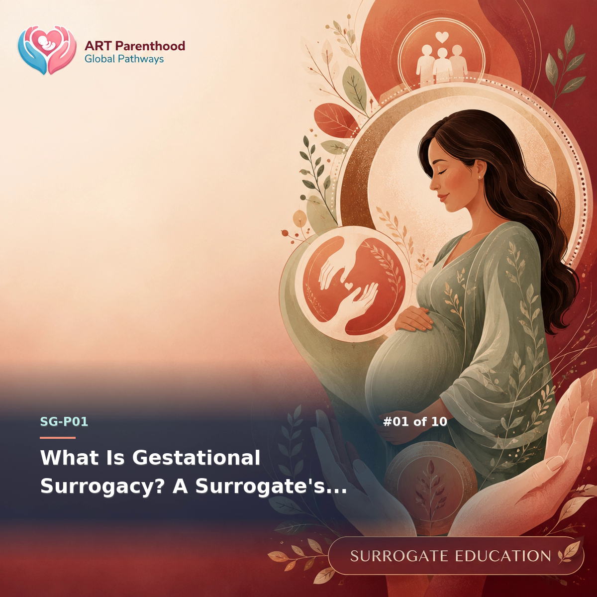 Surrogate education image for SG-LP01-01 showing a calm consultation-style visual about understanding gestational surrogacy before commitment.