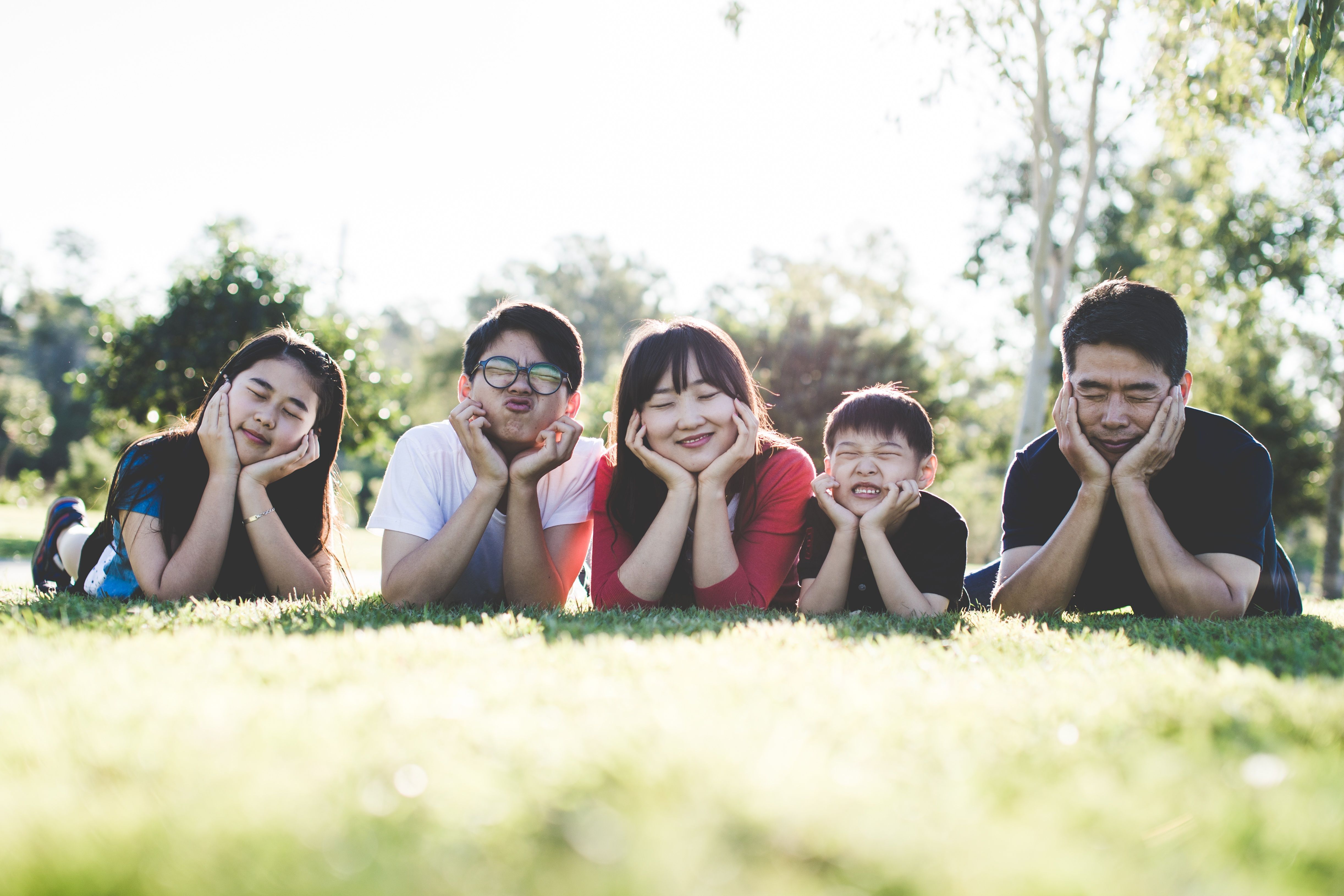 Family spending time outdoors